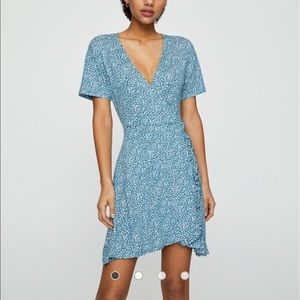 Blue Floral Print Sundress